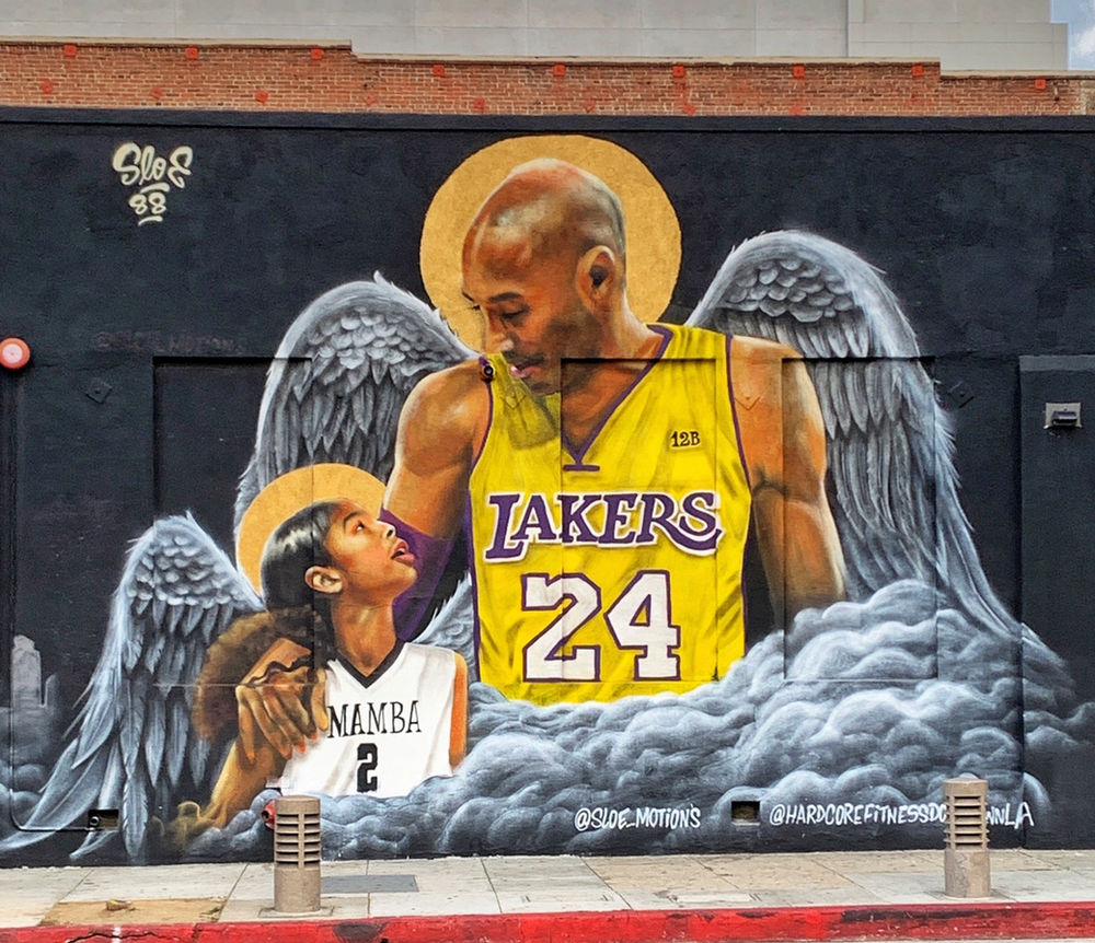 Kobe Bryant Mural Downtown La