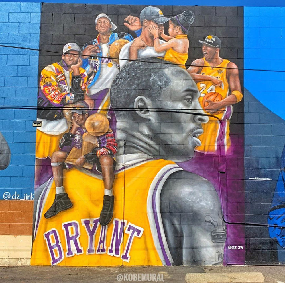 Kobe Bryant murals in San Fernando Valley, Los Angeles