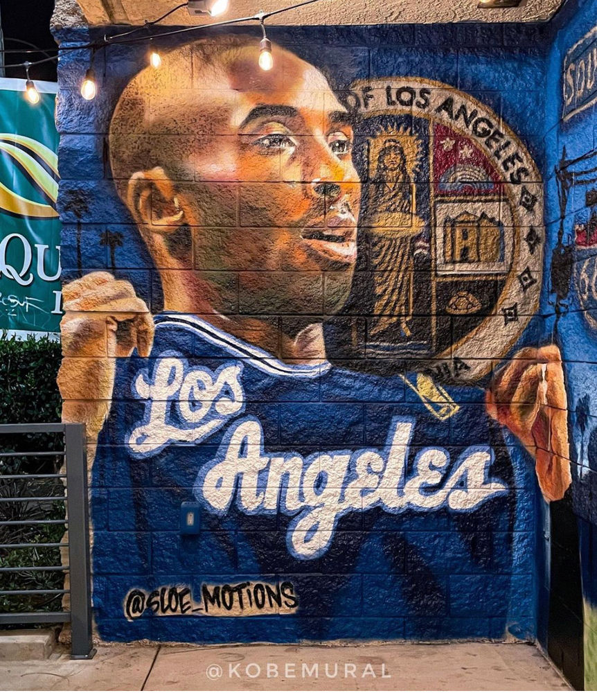 Kobe Bryant mural walls in East LA, Boyle Heights & More