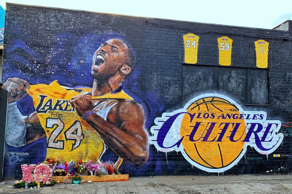 Kobe Bryant murals by Staples Center, Downtown Los Angeles (DTLA)