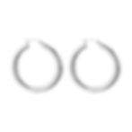 Statement hoop oorbellen - Transparant - Zilver