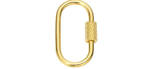 Ovale sluiting - Goud