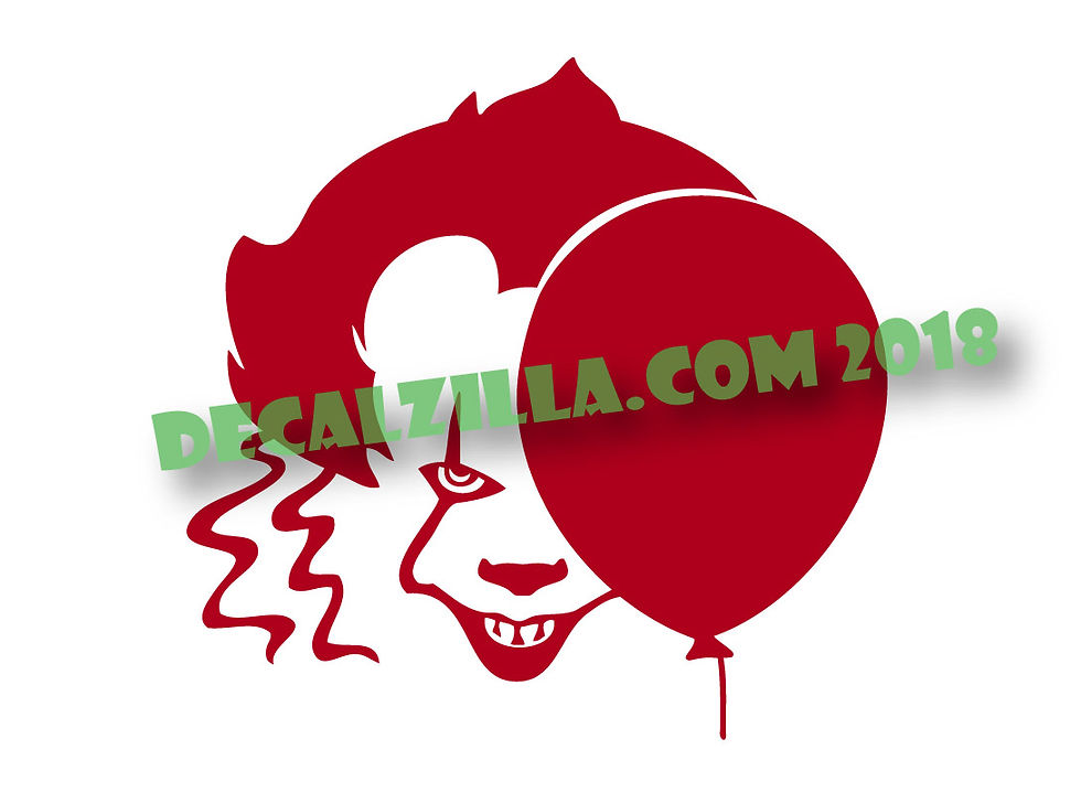 Thumbnail: It- Pennywise Clown - Vinyl Decal Sticker - For cars, laptops and more!