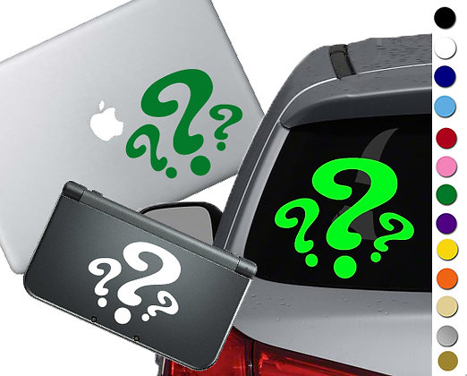 Batman- The Riddler Symbol - Vinyl Decal Sticker For cars, laptops, and ...