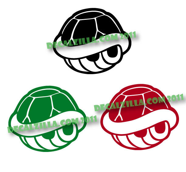 Thumbnail: Mario Shell - Vinyl Decal Sticker For cars, laptops, and more!