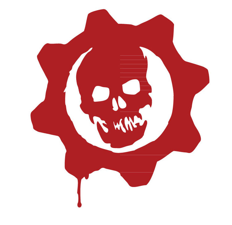 Thumbnail: Sale! 1.5" Gears of War  -Mini Vinyl Decal Sticker For laptops and more!