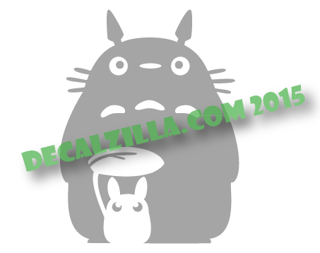 Thumbnail: My Neighbor Totoro Silhouette - Vinyl Decal Sticker For cars, laptops, and more!