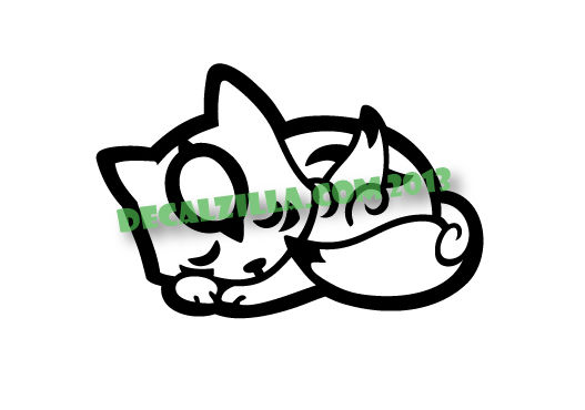 Thumbnail: Okami Sleeping - Vinyl Decal Sticker For cars, laptops, and more!