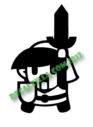 Thumbnail: Legend of Zelda Link Mini- Vinyl Decal Sticker For cars, laptops, and more!