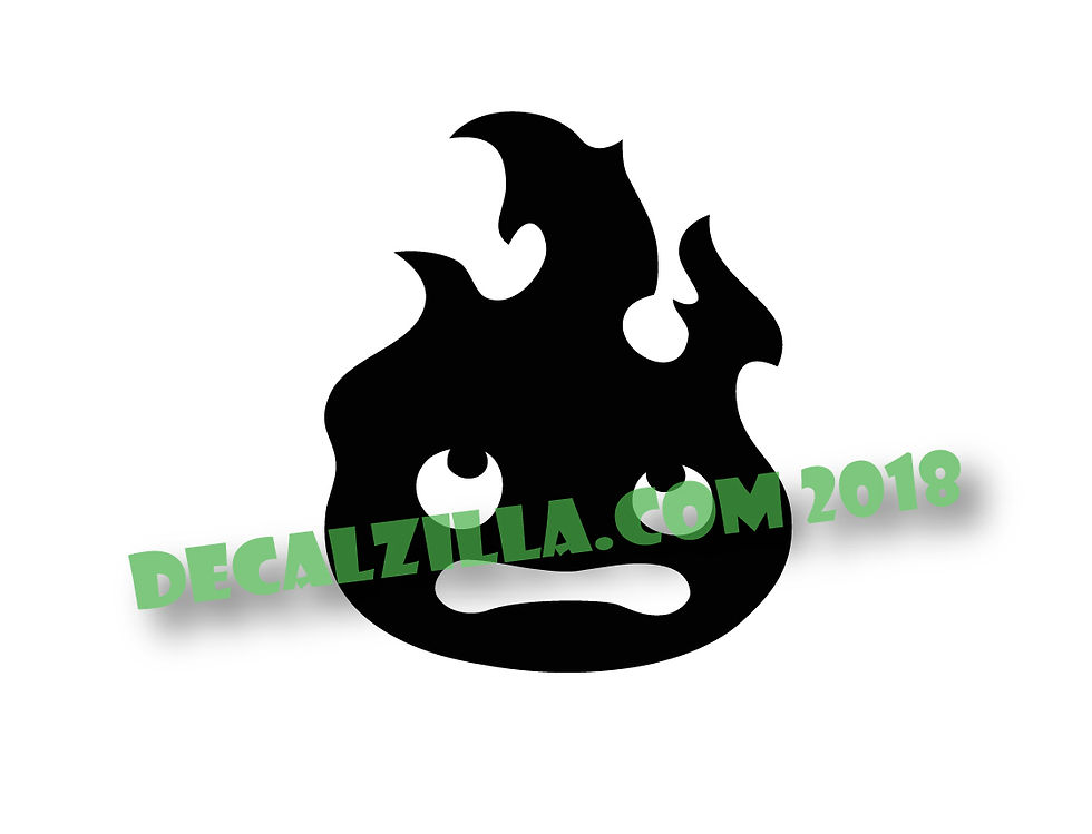 Thumbnail: Howls Moving Castle Calcifer - Vinyl Decal Sticker  For cars, laptops, and more!