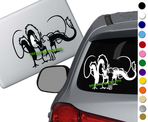 Spirited Away - Haku Dragon - Vinyl Decal Sticker - For cars, laptops ...