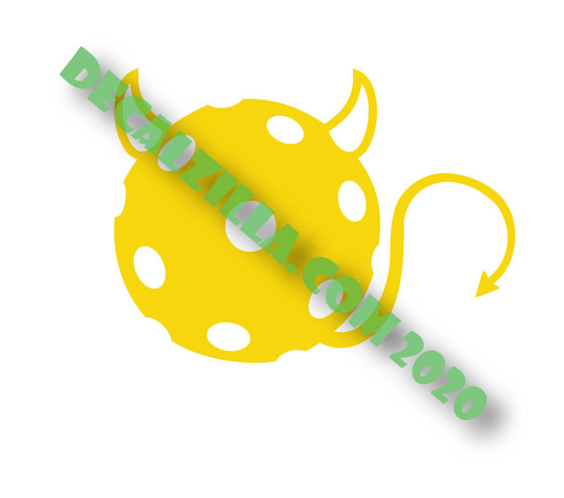 Thumbnail: Pickleball Devil - Vinyl Decal Sticker - For cars, golf carts, laptops and more!