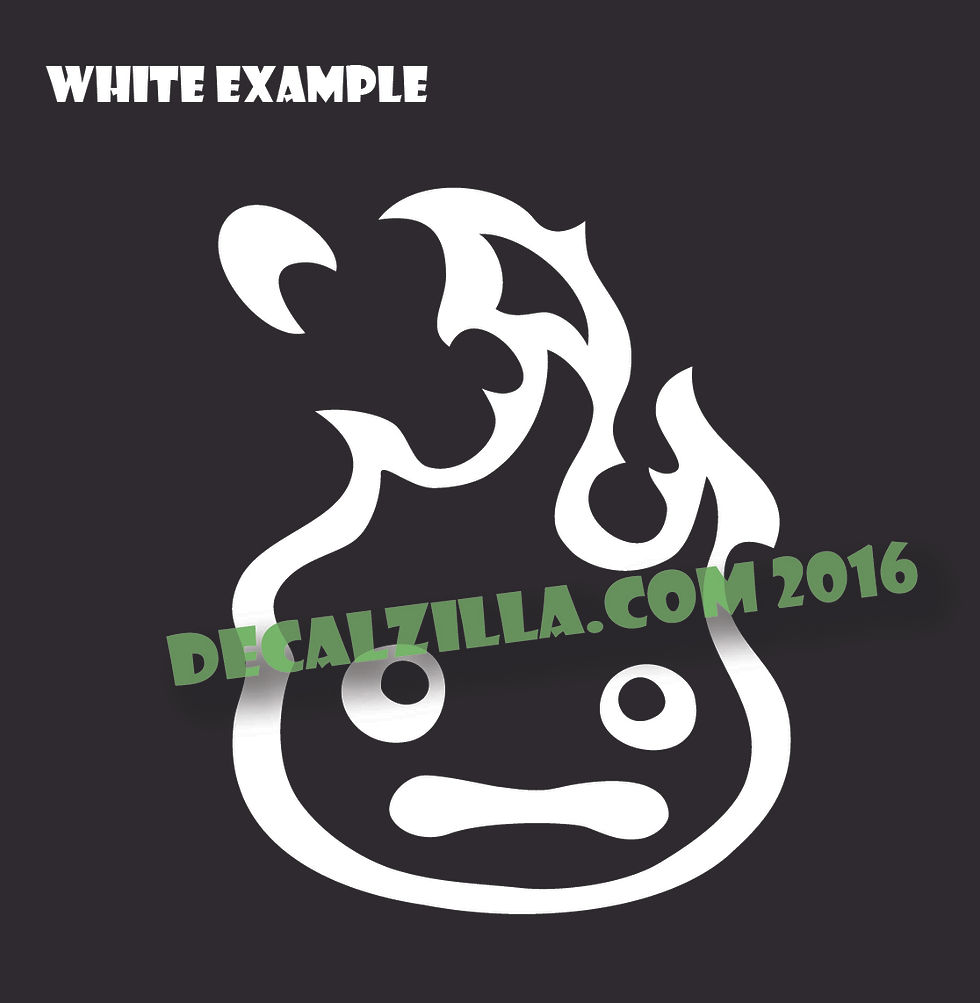Thumbnail: Howls Moving Castle- Calcifer - Vinyl Decal Sticker - For cars, laptop and more!