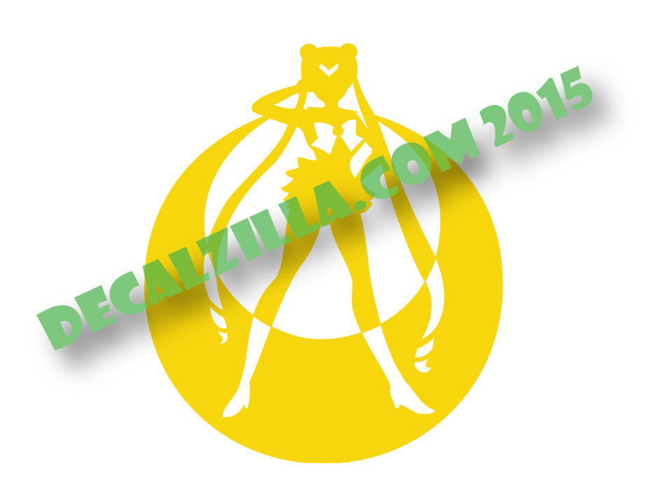 Thumbnail: Sailor Moon Silhouette - Vinyl Decal Sticker - For cars, laptops, and more!