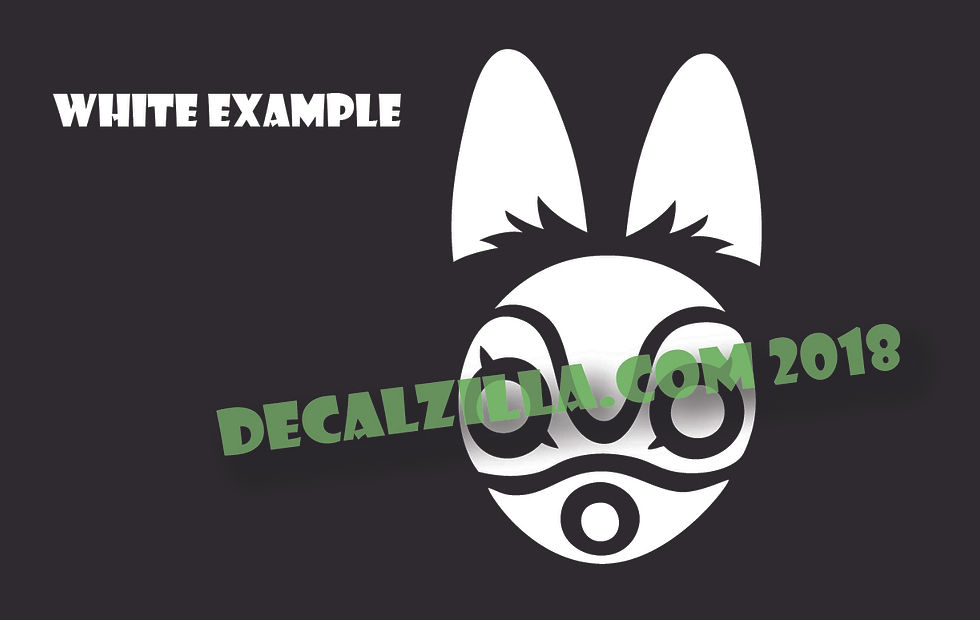 Thumbnail: Princess Mononoke San's Mask - Vinyl Decal Sticker For cars, laptops, and more!