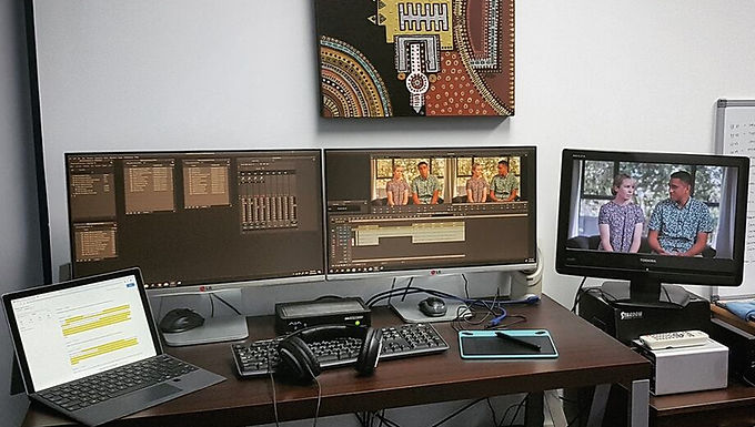 WHILE WE ARE STILL SHOOTING, WE HAVE ALSO STARTED PUTTING MATERIAL TOGETHER FOR EDIT.