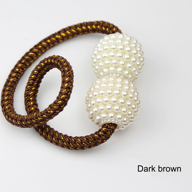 Thumbnail: Pearl Magnetic Curtain Clip Curtain Holders Tieback Buckle Clips