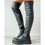 Thumbnail: DORATASIA Brand New Female Platform Thigh High Boots Chunky Heels Over The Knee