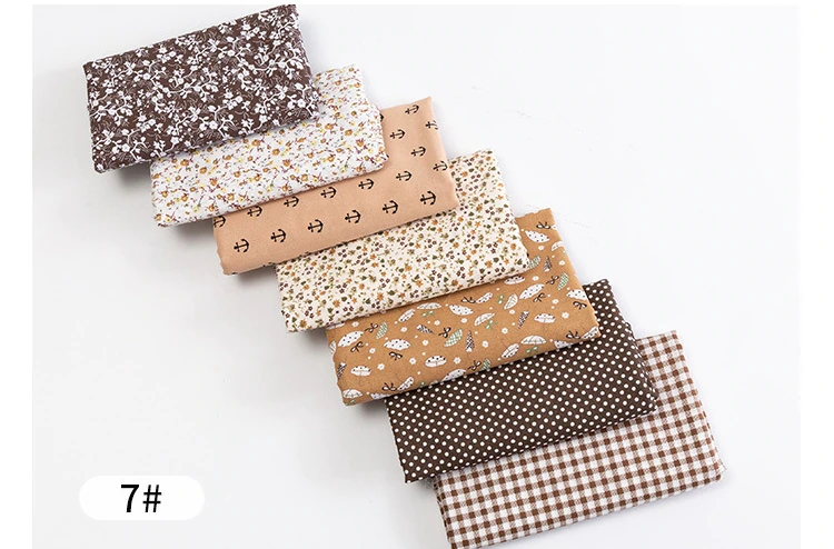 Thumbnail: 24*25Cm Or 10*10Cm Cotton Fabric Printed Cloth Sewing Quilting Fabrics