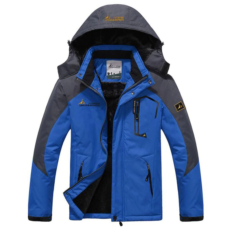 Thumbnail: Winter Parka Men Windbreak Plus Velvet Thick Warm Windproof Fur Coat
