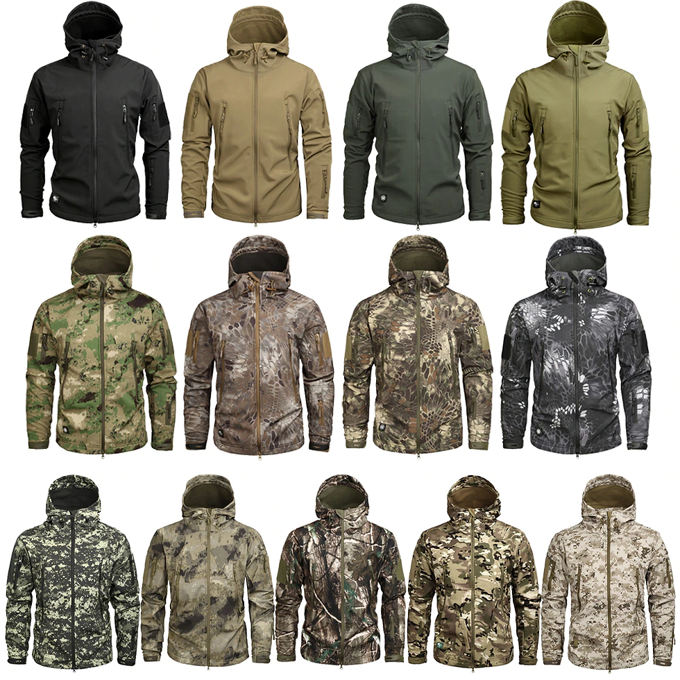 Thumbnail: Mege Brand Clothing Autumn Men Military Camouflage Fleece Jacket