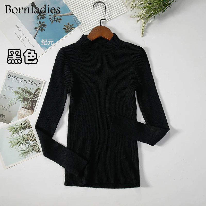 Thumbnail: Bornladies Autumn Winter Bottoming Warm Sweaters Women Pullover