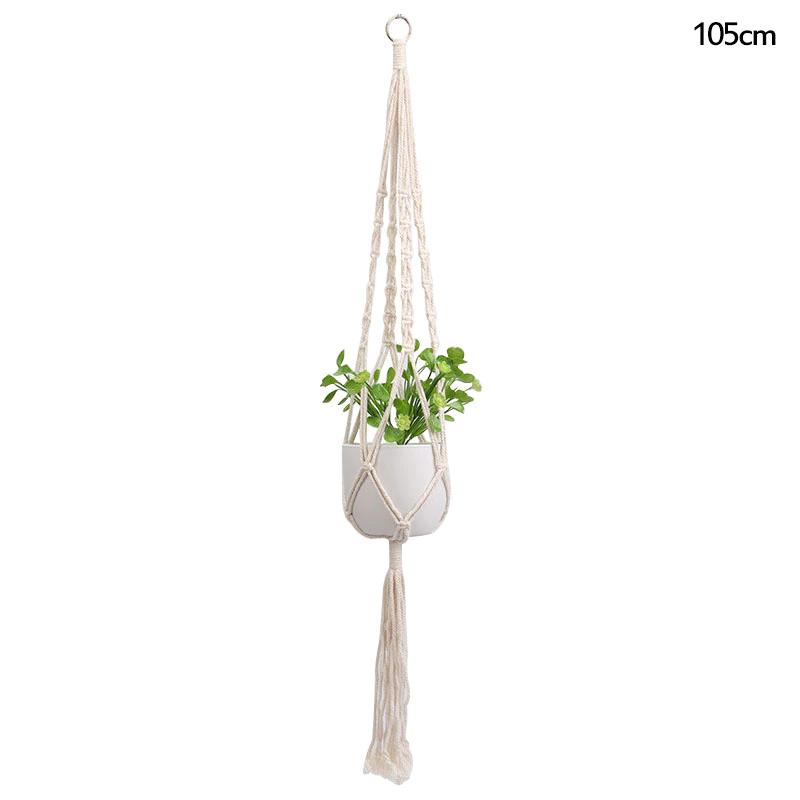 Thumbnail: Macrame Handmade Plant Hanger Baskets Flower Pots Holder Home Garden Supply