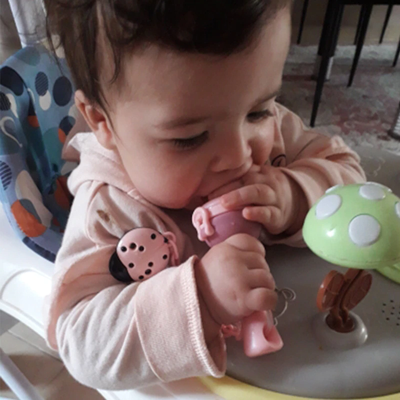 Thumbnail: Baby nipple Teethers With Pacifier Chain Gift Fresh Food Nipples Feeding Safe