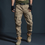 Thumbnail: High Quality Khaki Casual Pants Men Military Tactical Joggers Cargo Multi-Pocket