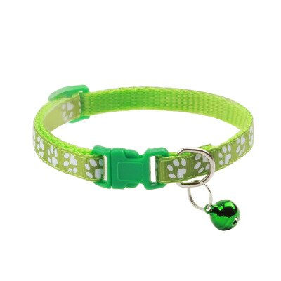 Thumbnail: Colorful Pet Collars With Bell Adjustable Buckle Collar Cat Accessories