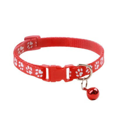 Thumbnail: Colorful Pet Collars With Bell Adjustable Buckle Collar Cat Accessories