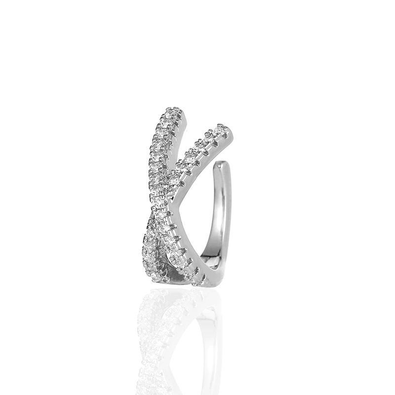 Thumbnail: ZYZQ 1PC Punk Gold Metal Ear Cuff Ear Clip Pierced C Shape Geometric Earcuff