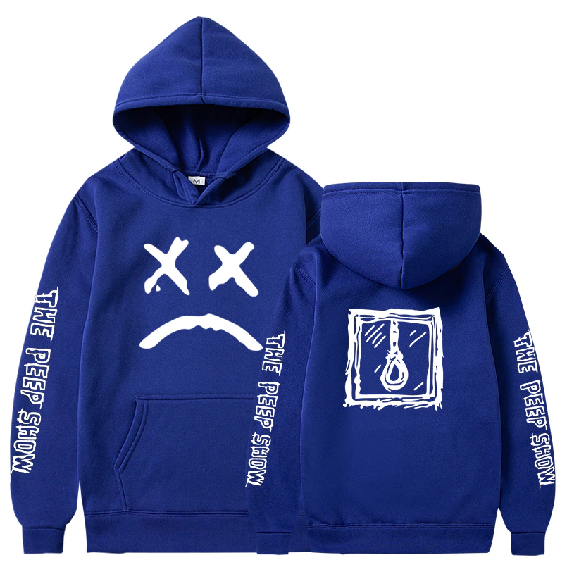 Thumbnail: Men Hoodies Happy Smiling Face Print Winter Fashion Pullover Streetwear