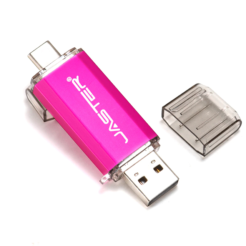 Thumbnail: Type-C Smart Phone USB 2.0 Flash Drive Metal Pen Drives Memory Stick 