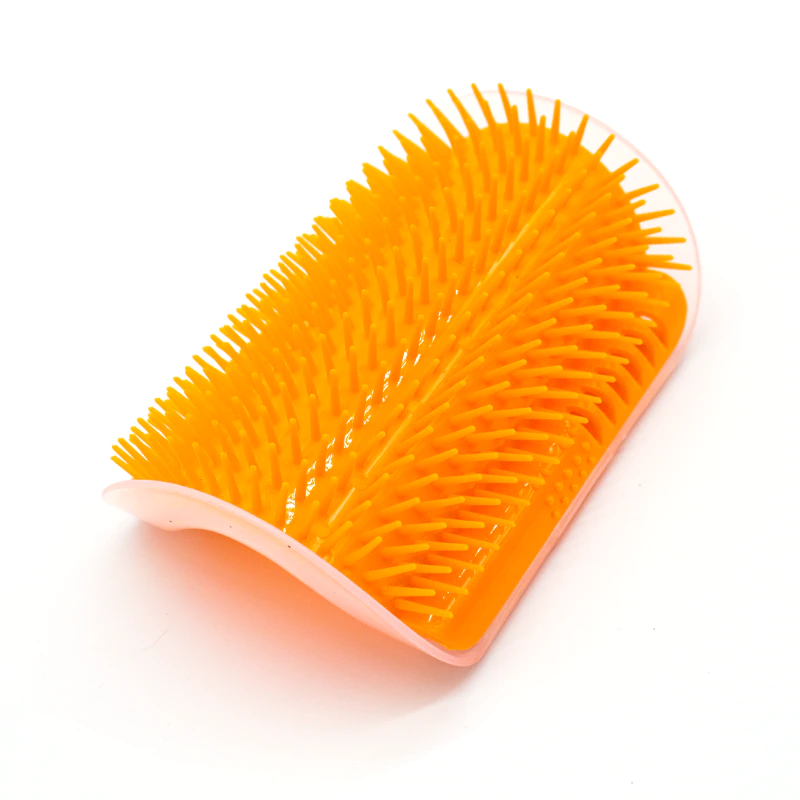 Thumbnail: Cat Self Groomer With Catnip Wall Brush Corner Cat Massage Self Groomer