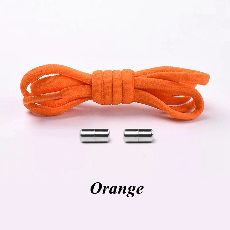 Thumbnail: Semicircle No Tie Shoelaces Elastic Sneakers Metal Lock Kids Adults One size