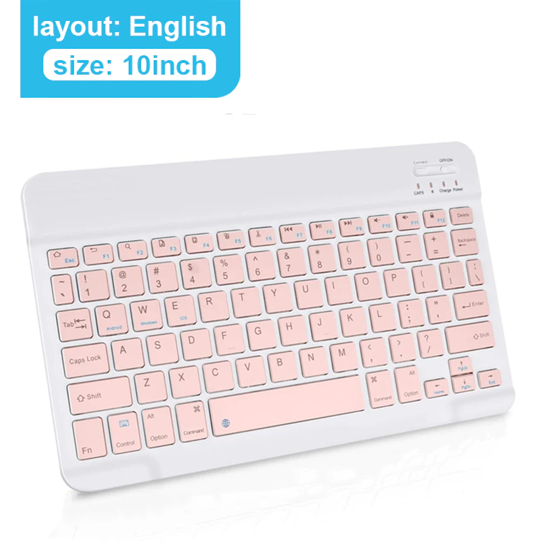 Thumbnail: Mini Wireless Keyboard Bluetooth Rechargeable 
