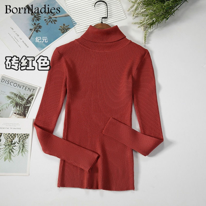 Thumbnail: Bornladies Women Sweaters Autumn Winter Pullover Knitted