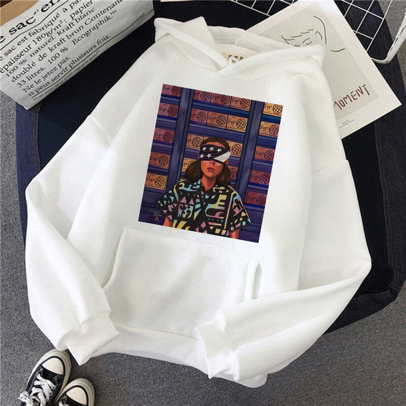 Thumbnail: Stranger Things Season 3 Hoodie Eleven Oversized Graphic Sweatshirt Men