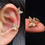 Thumbnail: 1Pc Helix Cartilage Conch Fake Without Piercing Cuff Earring Wrap Rock