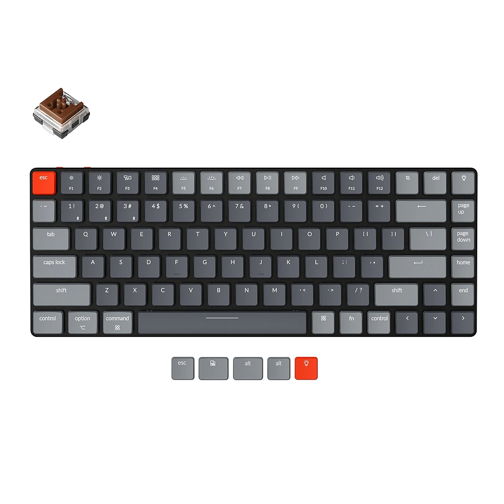 Thumbnail: Keychron K3 D V2 Ultra-slim Wireless Mechanical Low Profile Keyboard Optical