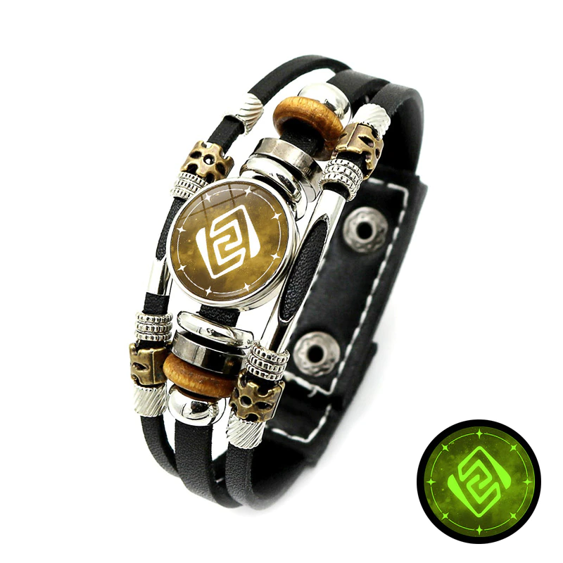 Thumbnail: Luminous Genshin Impact Bracelet Hydro Anemo  Electro Pyro Geo Cryo Dendro