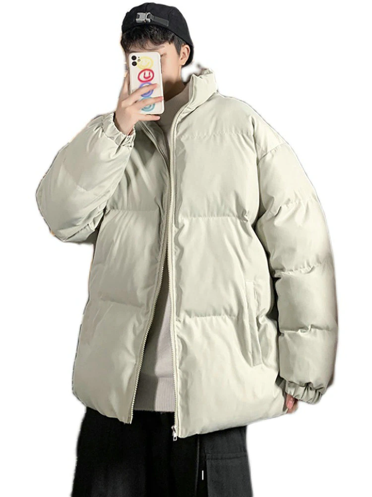 Thumbnail: Winter Jacket Men Parkas Thicken Warm Coat Solid Color Parka Coat 5XL