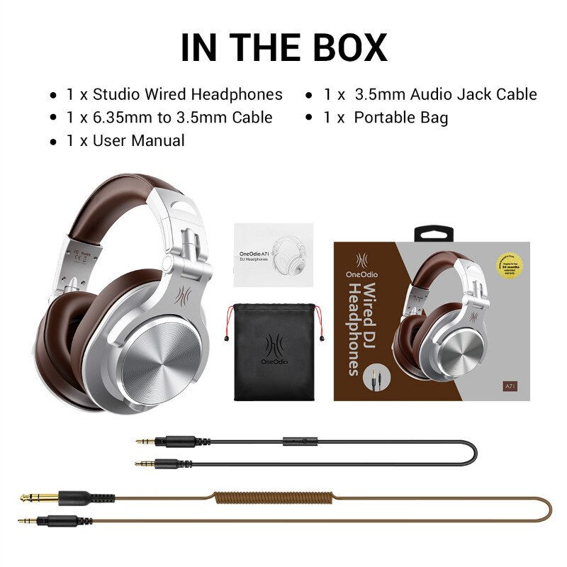 Thumbnail: Oneodio A71 Gaming Studio DJ Headphones Stereo Over Ear Wired With Mic