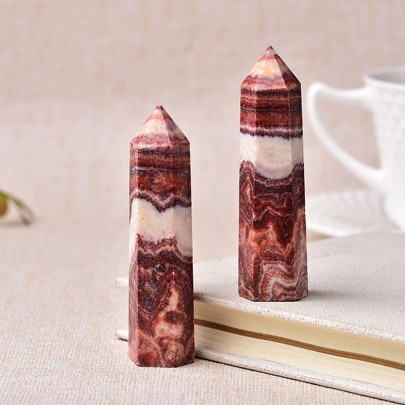 Thumbnail: Color Natural Stones Crystal Point Wand Healing Stone Energy