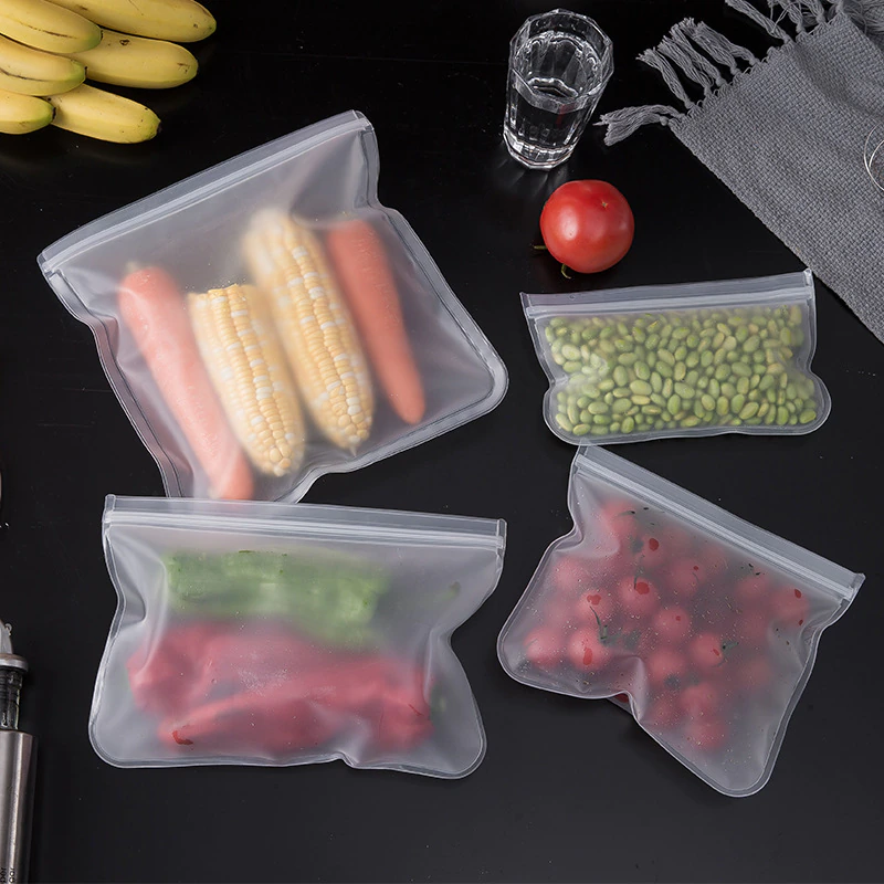 Thumbnail: Silicone Food Storage Bag Reusable Stand Leakproof Containers