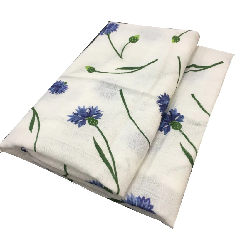 Thumbnail: Cotton Baby Blankets Soft Organic Muslin Cloth Towel Scarf