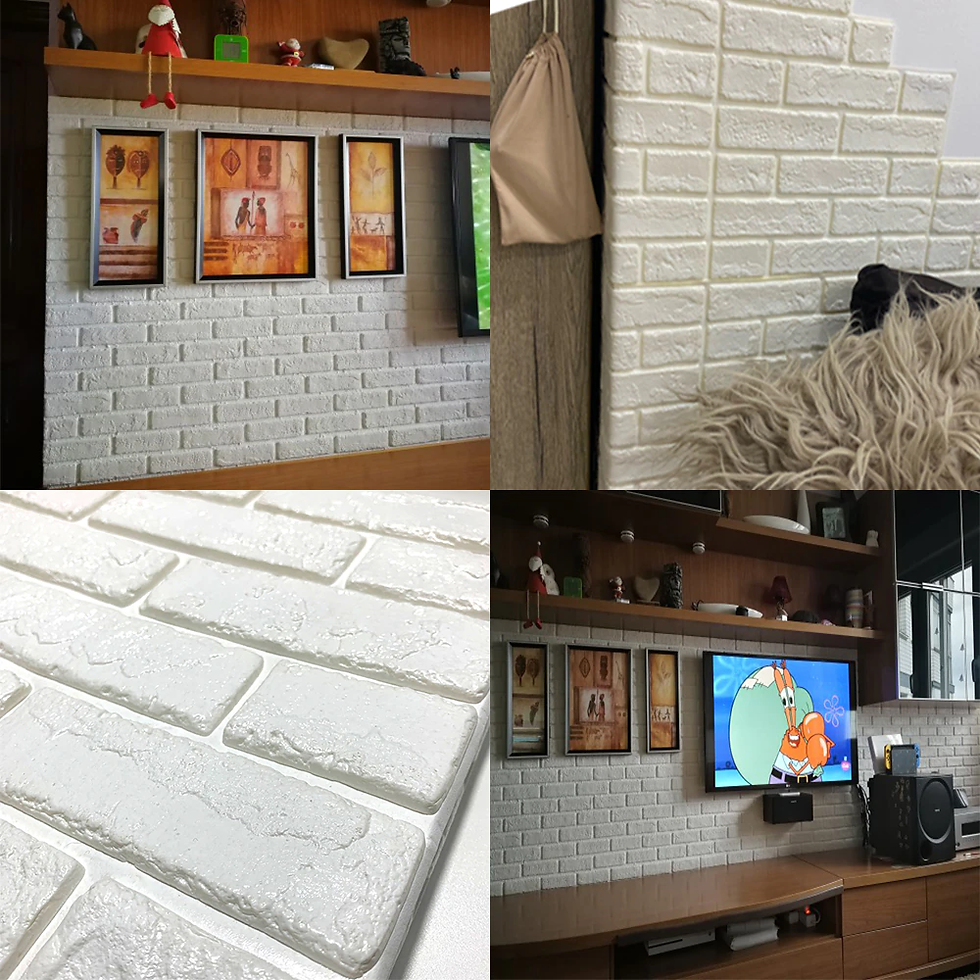 Thumbnail: Foam 3D Wall Stickers Self Adhesive Wallpaper Panels Home Decor