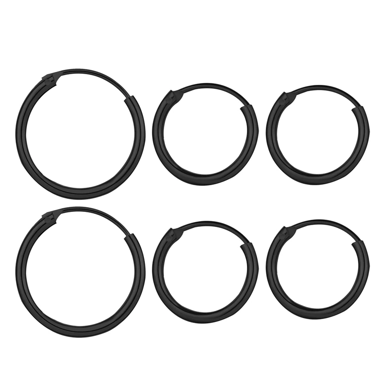 Thumbnail: Vintage Rose Gold Multiple Dangle Small Circle Hoop Earrings