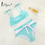 Thumbnail: Miyouj Deep V Neck Bikinis Floral Print Swimsuit Bow Lace Up Bikini Women